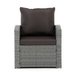 Zahradní sestava, polyratan, šedá, AZ-F1911 GREY