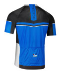 Pánský cyklistický dres MAESTRO, modrá/černá (elastický materiál MicroCool, velikost XL)