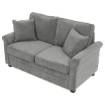 Dvoumístná pohovka, šedá, manšestrová látka, ASB-4170 GREY2