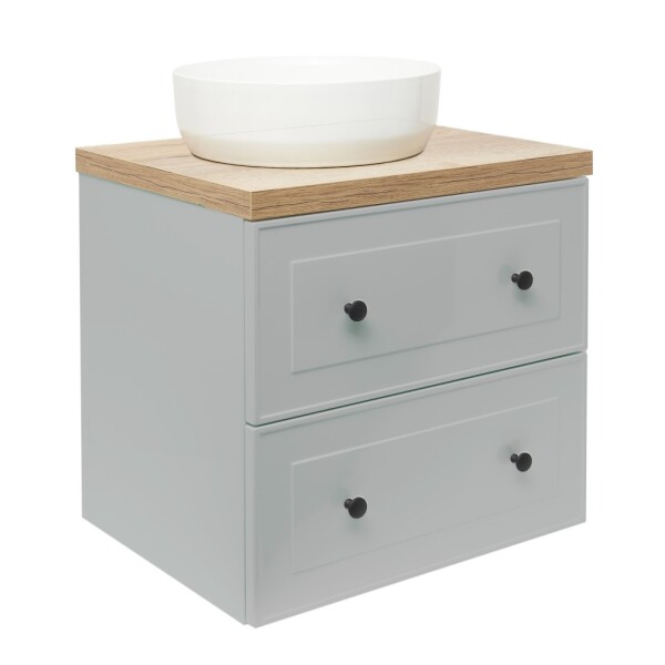 Koupelnová skříňka s umyvadlem Naturel Forli 60x53x46 cm šedá mat FORLI60GMD FORLI60GMD