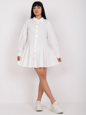 Dámské šaty-DHJ-SK-6801.63P-bílé jedna velikost