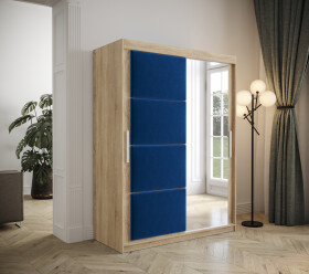 Šatní skříň Abi Tapi Barva korpusu: Dub Sonoma, Rozměry: 150 cm, Dveře: Manila 26