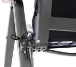 SUN GARDEN ASS COMFORT zahradní polohovací křeslo hliníkové - černé + stříbrná