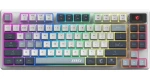 MSI Forge GK600 TKL Wireless Sky šedá / Bezdrátová herní klávesnice / 83 kláves / RGB podsvícení / US layout / USB-C (FORGE GK600 TKL W SKY US)