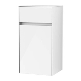 VILLEROY & BOCH - Collaro Boční skříňka, 40x75x35 cm, 1 dvířka, panty vpravo, Glossy White C03201DH