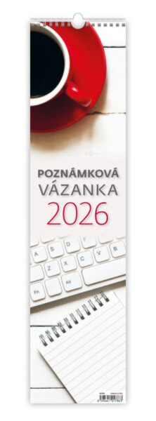 Nástěnný kalendář vázankový/kravata 2026 Helma - Poznámková vázanka