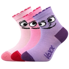 VOXX Ponožky kojenecké vtipné KUKIK mix dívčí (3 páry) 18-20 116804
