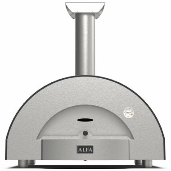 Alfa Forni Classico 2 šedá / Pec na pizzu / 500°C / 60 x 50 / na dřevo (FXCL-2P-LGRA)