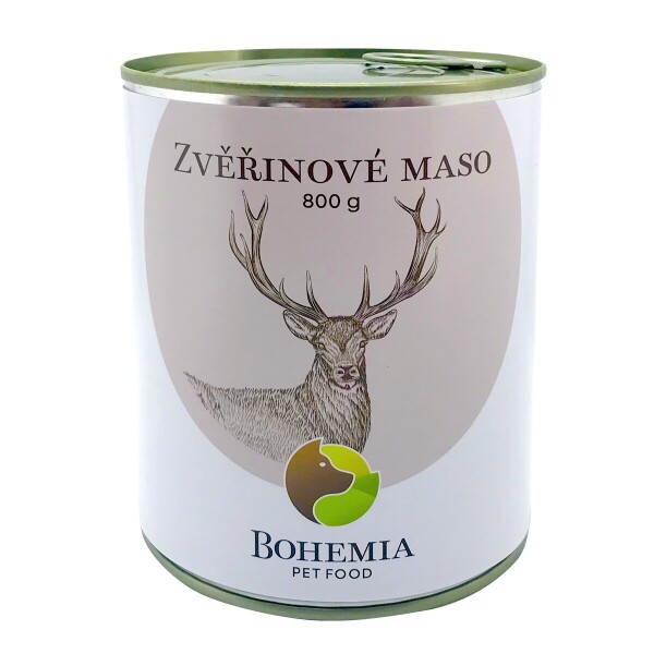 BOHEMIA Zvěřinové maso ve vlastní šťávě 800g