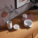 Räder Porcelánová úložná dóza Cat, bílá barva, porcelán