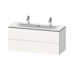 DURAVIT - L-Cube Umyvadlová skříňka 55x122x48 cm, 2 zásuvky, bílá mat LC630901818