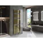 MEXEN - Helios otopný žebřík/radiátor 1800 x 600 mm, 786 W, zlatá W103-1800-600-00-50
