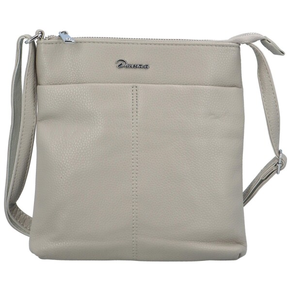 Praktická dámská koženková crossbody Alice, šedá