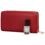 Velká pouzdrová dámská koženková peněženka Glorii, červená