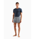 Pánské pyžamo 111339 4R576 66936 tm. modré s proužkem - Emporio Armani L