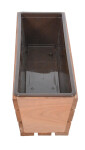 ROJA Truhlík MODERN 51 cm - s plastovým květináčem, hnědá
