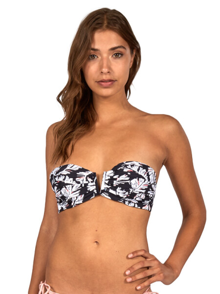 Billabong s.searcher bustier FEATHER BLK PEB plavky dvoudílné XS