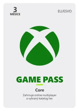 Microsoft Game Pass Core 3m / přístup na 3 měsíce / elektronická licence (3D5-00029)