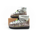 D.Franklin snow boots women winter fashion insulated boots silver dámské 38