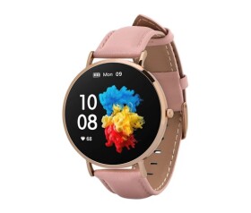 Garett Smartwatch Verona zlatá, růžový řemínek EDF_1601049