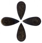 Timber Tones Rubber Tones Teardrop Black Nitrile 4-Pack
