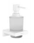 HANSGROHE - AddStoris Dávkovač mýdla s držákem, matné sklo/bílá mat 41745700