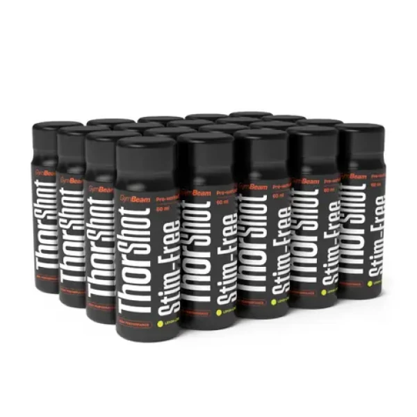 Thor Stim-free shot - GymBeam (citron limetka, 20 x 60 ml) (86455-11-citronlimetka-20x60ml)