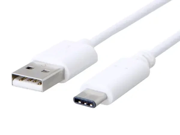 C-TECH USB-C kabel 2 m bílá / USB 2.0 A (M) - USB-C (M) (8594125012311)