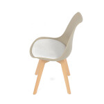 Židle jídelní, cappuccino plast, CT-X7055 CAP