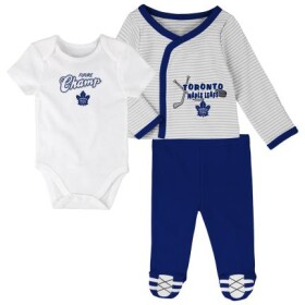Outerstuff Dětské Body 3v1 Toronto Maple Leafs NHL 3 Piece Set Velikost: Batole 3-6 Měsíců