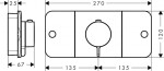 AXOR - One Termostat pod omítku pro 2 spotřebiče, chrom 45712000