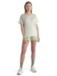 ICEBREAKER Wmns Merino Drayden Reversible SS Top Stripe, Ecru Heather/Glazen velikost: XS