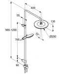 KLUDI - Freshline Dual Shower System, sprchová souprava, chrom 6709005-00