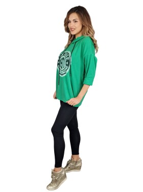 HOSH Mikina Vintage Velikost: UNI, Barva: Jablkově zelená