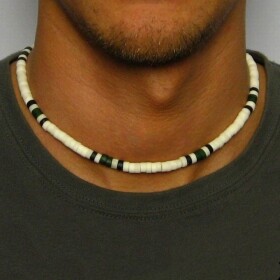 Pánský korálkový náhrdelník Declan, Barevná/více barev 46 cm