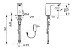 HANSA - Electra Termostatická elektronická umyvadlová baterie, bateriové napájení, Bluetooth, matná černá 9210221933