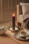 Royal Copenhagen Adventní svíčka Red 25 cm, červená barva, vosk