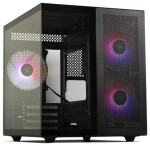 Redragon GC-580 Pagos 2 ARGB černá / Micro ATX / 2x USB-A / bez zdroje / průhledná bočnice (GC-580)