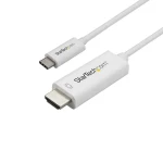 StarTech kabel USB-C na HDMI bílá / 4K 60Hz / HBR2 / 1m (CDP2HD1MWNL)