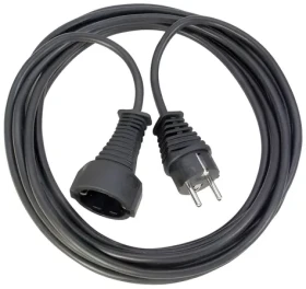 Brennenstuhl Prodlužovací kabel 10 m černá / Prodlužovací kabel / 230 V / se zemněním (1165460)