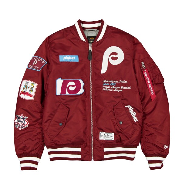 New Era Pánská bunda Philadelphia Phillies MLB Alpha Industries MA-1 Bomberjacke Velikost: 2XL