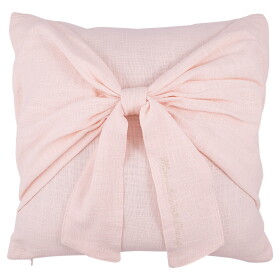 GREEN GATE Bavlněný povlak na polštář Bow Pale Pink 40 x 40 cm, růžová barva, textil