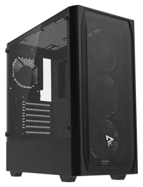 SAVIO Noctis Flow černá / ATX, Micro ATX, Mini ITX / Bez zdroje / Tvrzené sklo (Noctis Flow)
