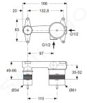 IDEAL STANDARD Active Montážní těleso A5948NU