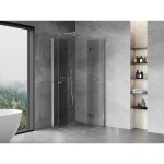 MEXEN/S - Mist-F Duo sprchový kout skládací dveře 95 x 95, transparent, chrom 8A6-095L-095P-01-00