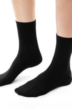 DÁMSKÉ PONOŽKY S KAŠMÍREM 083 černá 38-40