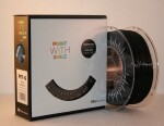 PET-G filament Satine Black Print With Smile 1kg