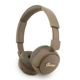 Guess Script Metal Logo Bezdrátová Sluchátka Brown (57983125115)
