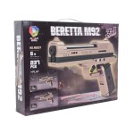 Mamido Stavebnice pistole Beretta M92 237 dílků 3v1