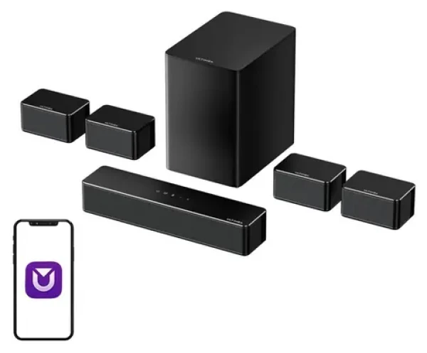 Ultimea Poseidon D70 / Soundbar / 7.1 / 410 W / Bluetooth 5.3 / HDMI ARC / bezdrátový subwoofer (UC00Q)